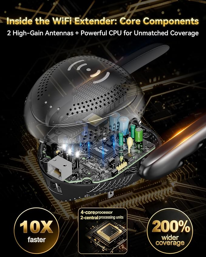 2026 Upgraded WiFi Extender for Home, High-Speed Wireless Internet Repeater - Image 4