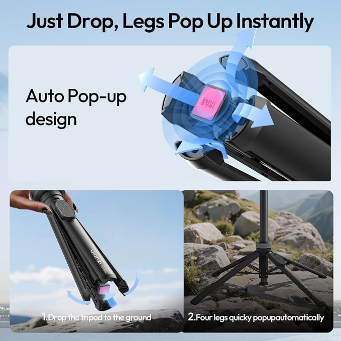 ULANZI Magnetic Phone Tripod, MT85 Auto Open Tripod - Image 2