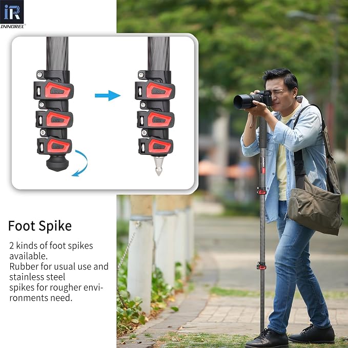 Camera Monopod INNOREL VM60C Carbon Fiber Portable Compact Lightweight Travel - Image 5
