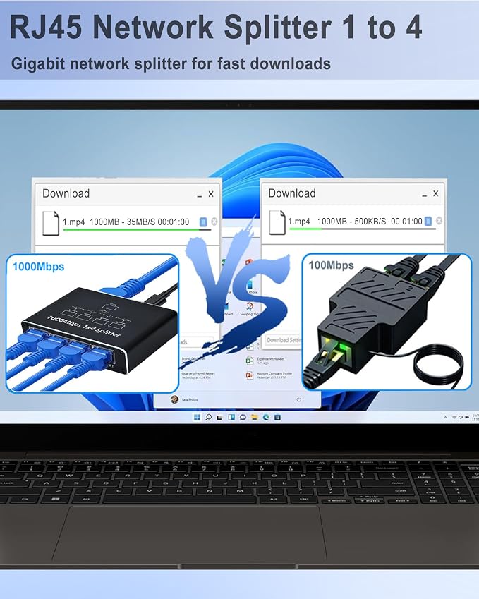 LIEZHUA Ethernet Splitter 1 to 4 - Image 3
