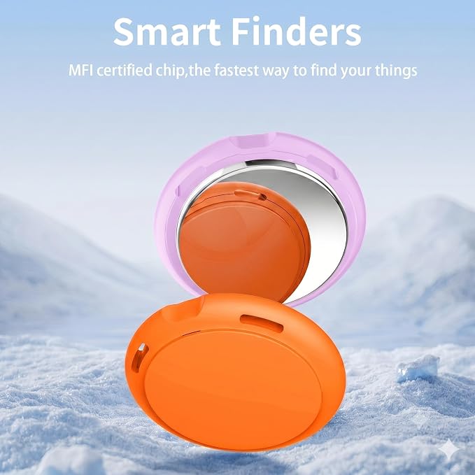 2 Pack Tracker Tags Pair with Apple Find My Bluetooth Air Smart Tags Key Finder - Image 2