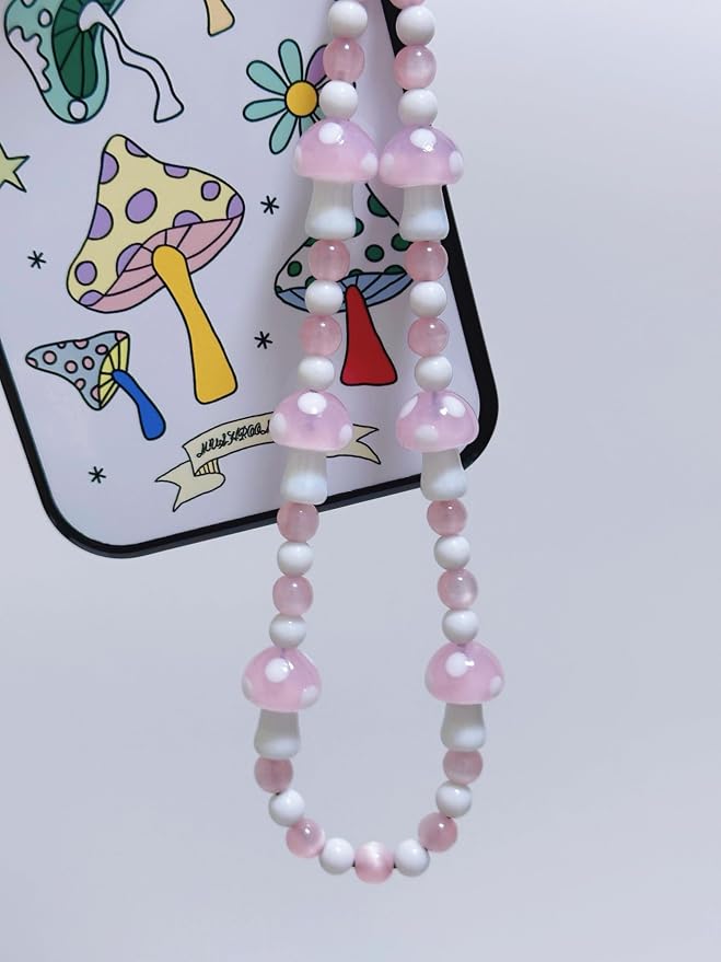 Drawwind Phone Charm Beaded Wristlet Strap Universal Cell Phone Lanyard Cute - Image 3