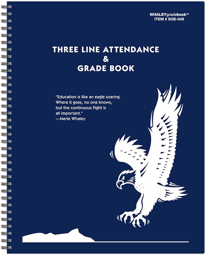 Whaley 9GB-049 Three Line Attendance & Grade Book, Four 10-Week Periods by ActionPublishing