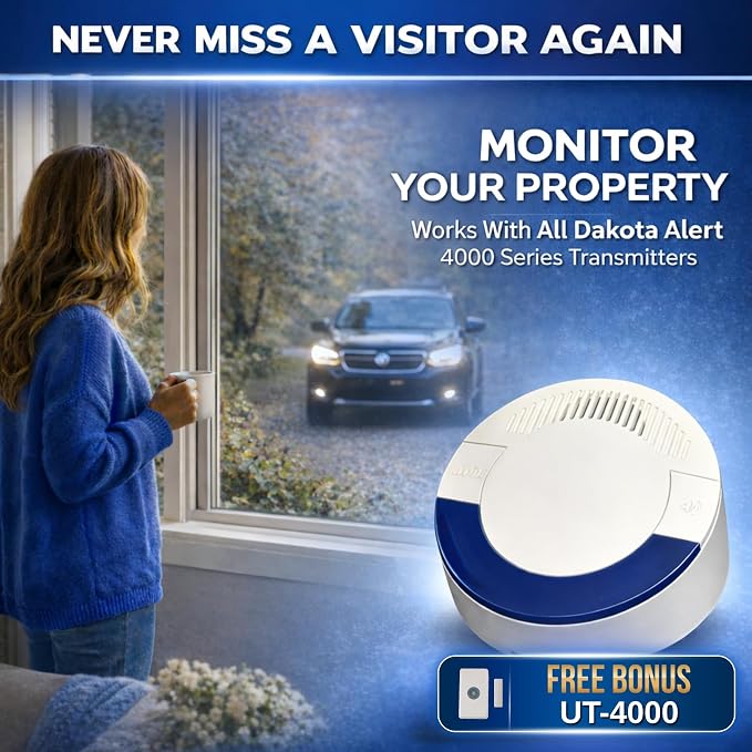 Dakota Alert DCR-4000 Wireless Receiver Bonus Kit – 1 Mile Long Range Driveway - Image 5