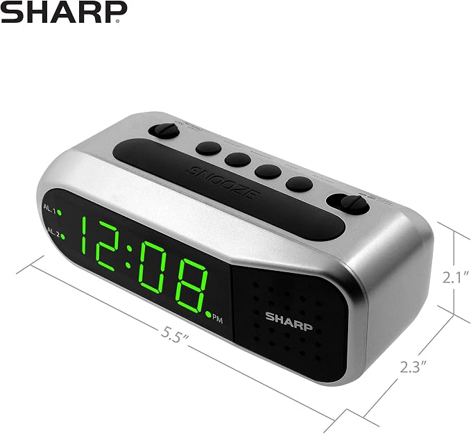 Sharp Digital Alarm Clock - Image 4