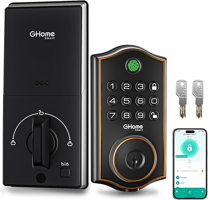GHome Smart Fingerprint Door Lock by GhomeSmart