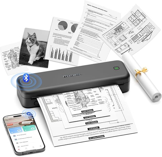 Phomemo M834 Portable Printer Wireless by Phomemo