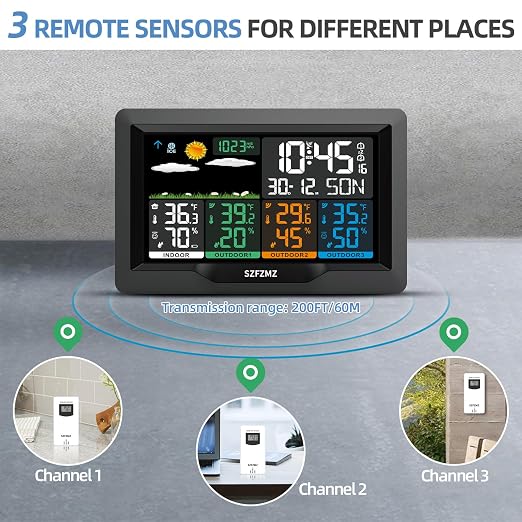 Weather Stations Wireless Indoor Outdoor - Image 3