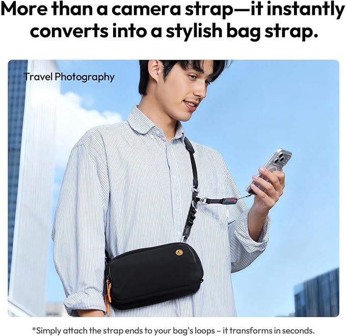 ULANZI YF01 Camera Strap with Built-in USB-C Data Cable, 3-in-1 Quick Release - Image 5