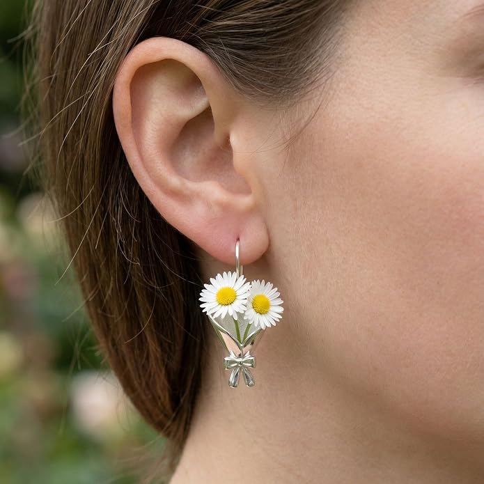 Wearable Flower Vase Necklace for Women, DIY Flower Bouquet Pendant Floral - Image 2