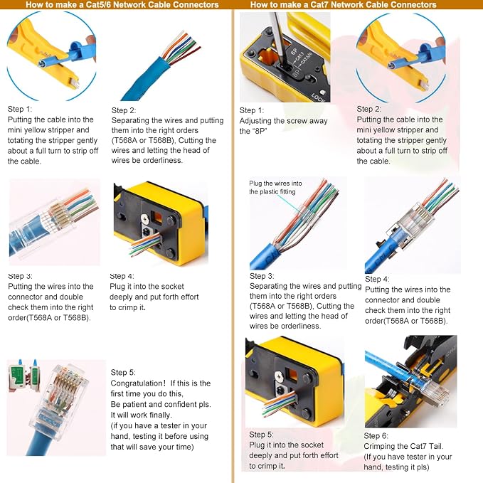 Rj45 Crimp Tool Pass Through Ethernet Crimping Tool kit - Image 6