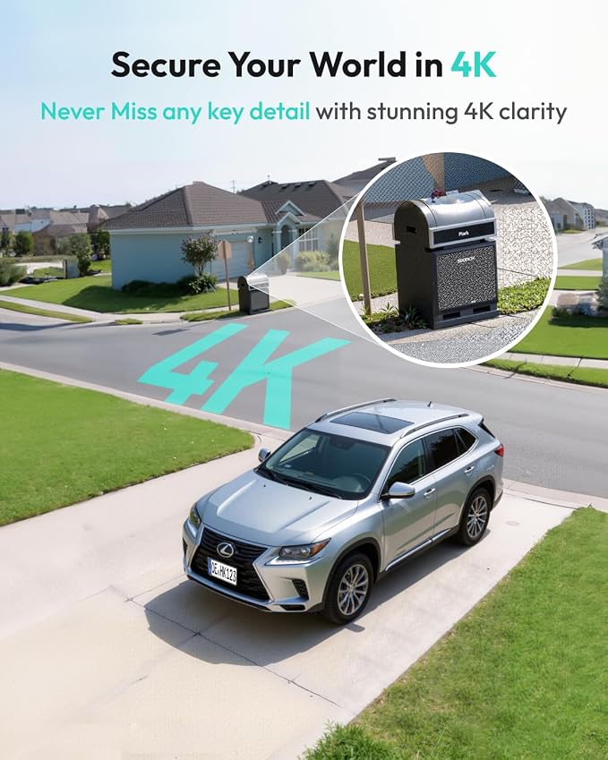 BOTSLAB 4K Security Cameras Wireless Outdoor, Add-On Camera Must Be Connected - Image 3