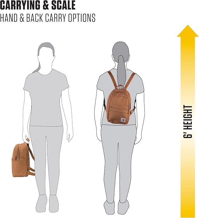 Carhartt Classic Mini Backpack, Water-Resistant Backpack - Image 4