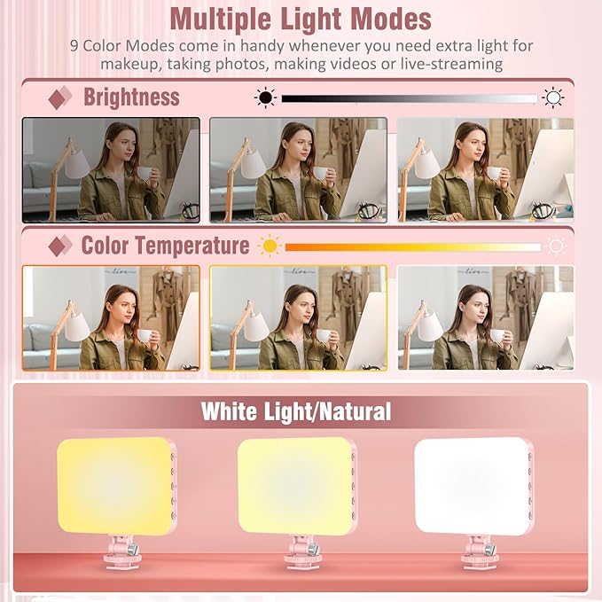ALTSON 60 LED Portable Selfie Light Video Conference Lighting - Image 3