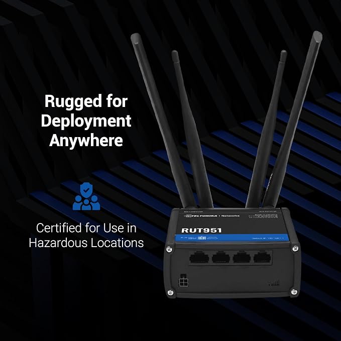 Teltonika RUT951 Industrial WiFi Cellular Router - 4G LTE - Image 3