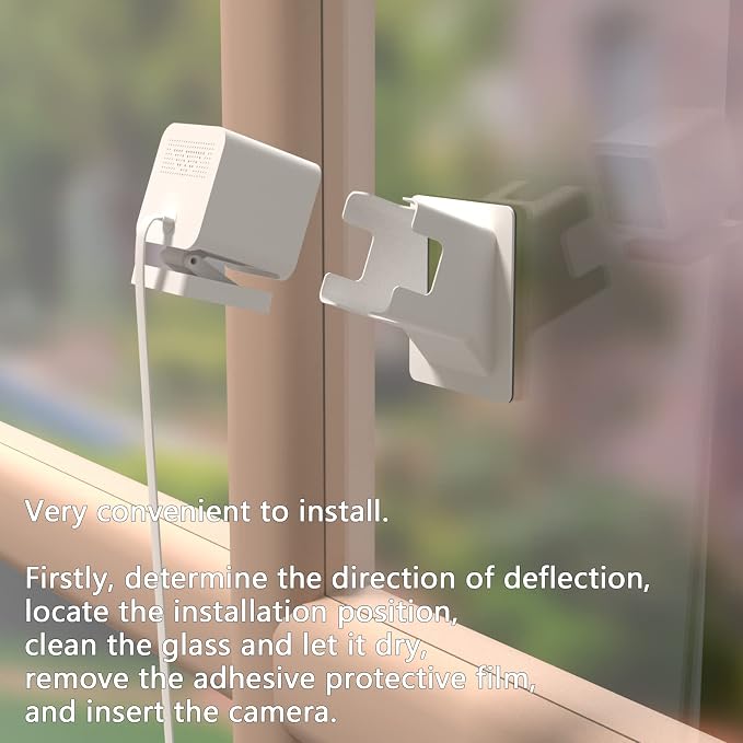 Teccle Angled Window Mount for Wyze Cam v4 OG, 20 Degrees Tilt, Through Window - Image 6