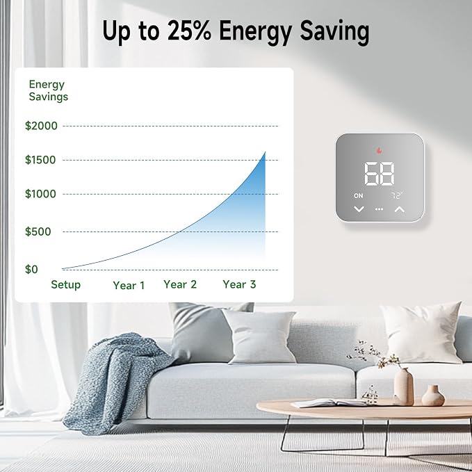 Smart Thermostats for Home, WiFi Thermostats Compatible - Image 3