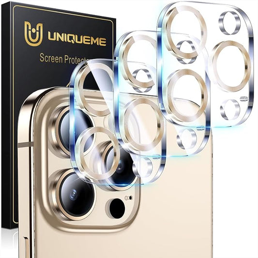 UniqueMe for 3 Pack iPhone 16 Pro/iPhone 16 Pro Max Camera Lens Protector by UniqueMe