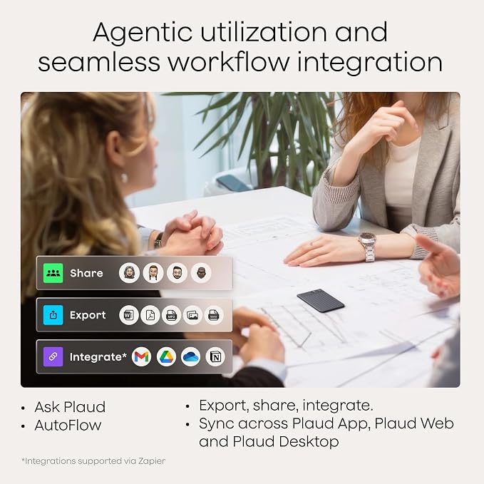 Plaud Note AI Voice Recorder, Note Taker w/Case, App Control, Transcribe & - Image 6