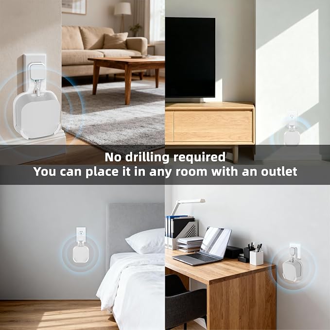 Outlet Wall Mount for eero 7, No-Drill Plug Adapter - Image 5