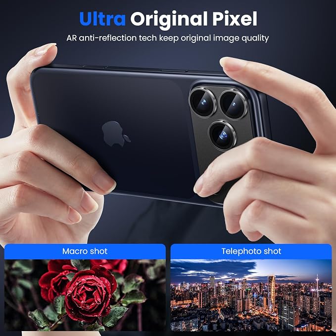 WSKEN for iPhone 17 Pro Max Camera Lens Protector, Metal Aluminum Alloy - Image 3