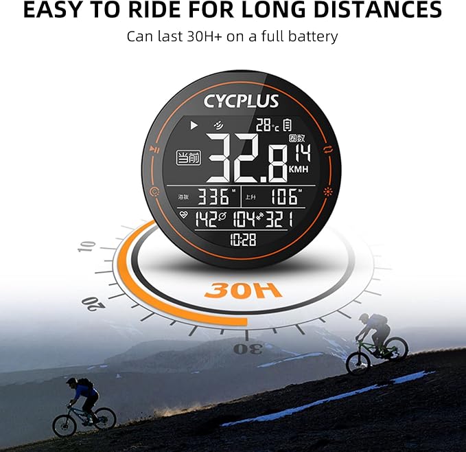 ROCKBROS Bike Computer Wireless GPS Accurate Bike Speedometer - Image 5