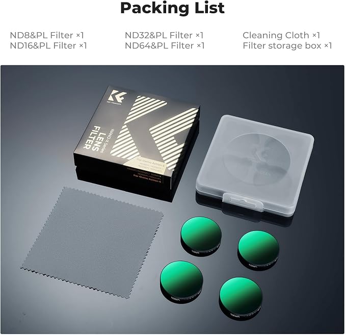 K&F CONCEPT CPL ND Filter Kit Compatible - Image 8