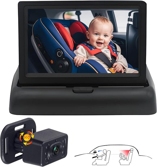 Baby Car Camera for Backseat-HD 720P 4.3 inch Monitor by JUNHAOZ