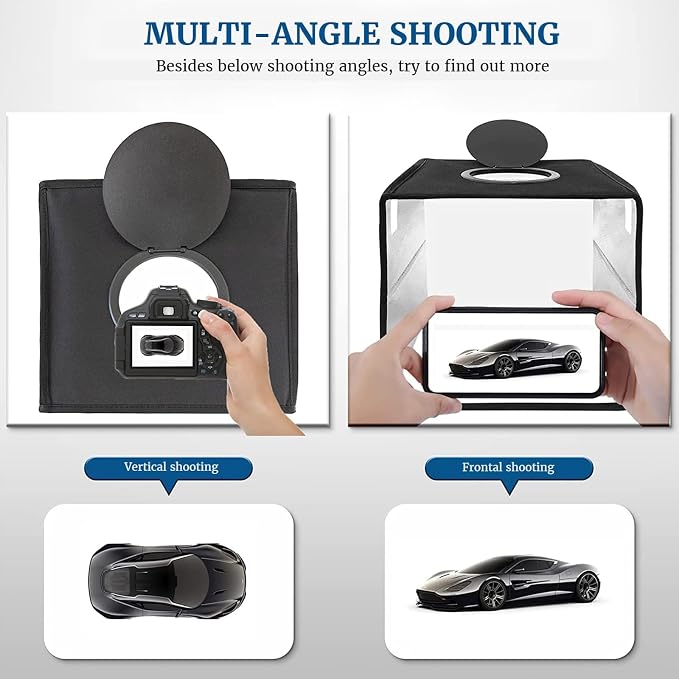 Portable Photo Studio Light Box, PULUZ 16"x16" Professional Dimmable Shooting - Image 2