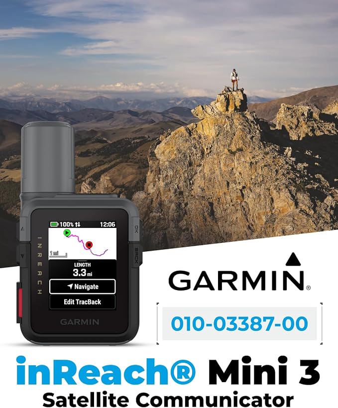 Garmin inReach Mini 3 Rugged Compact Global Satellite Communicator, Color - Image 2