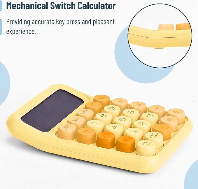 Mr. Pen- Mechanical Switch Calculator, 12 Digit Large LCD Display, Mechanical - Image 3