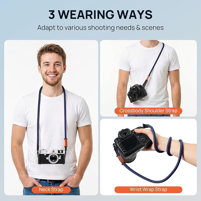 MoKo Camera Strap, 100cm Neck & Shoulder Rope Camera Straps - Image 2