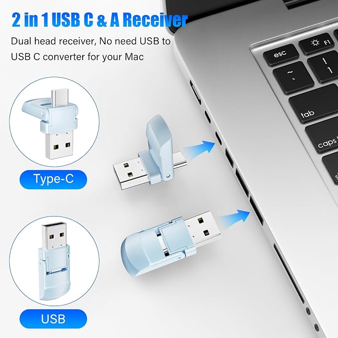 Presentation Clicker Wireless Presenter Remote Clicker, USB C PowerPoint Clicker - Image 2