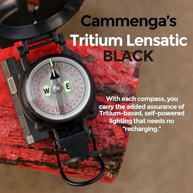 Cammenga Official US Military Tritium Lensatic Compass, Accurate Waterproof - Image 6