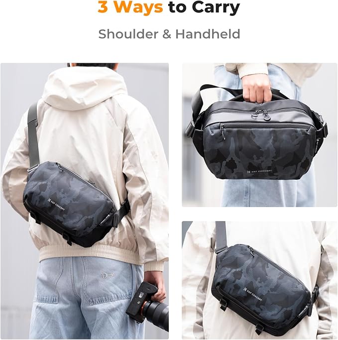 K&F CONCEPT Camera Sling Bag Crossbody Bag Waterproof Camera Shoulder Backpack - Image 6