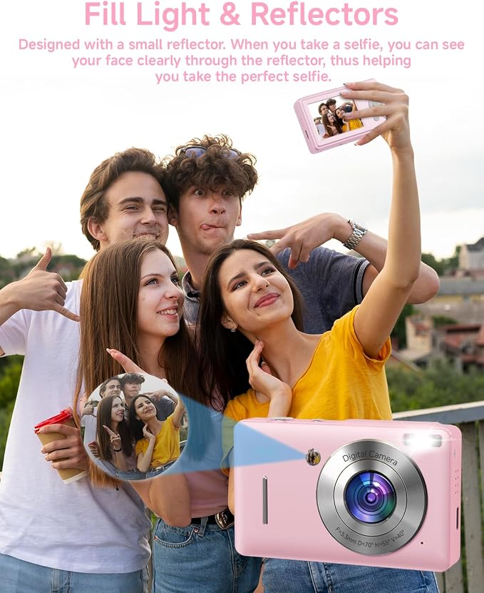 Digital Camera for Kids, FHD 1080P 44MP Point and Shoot Digital Camera - Image 4
