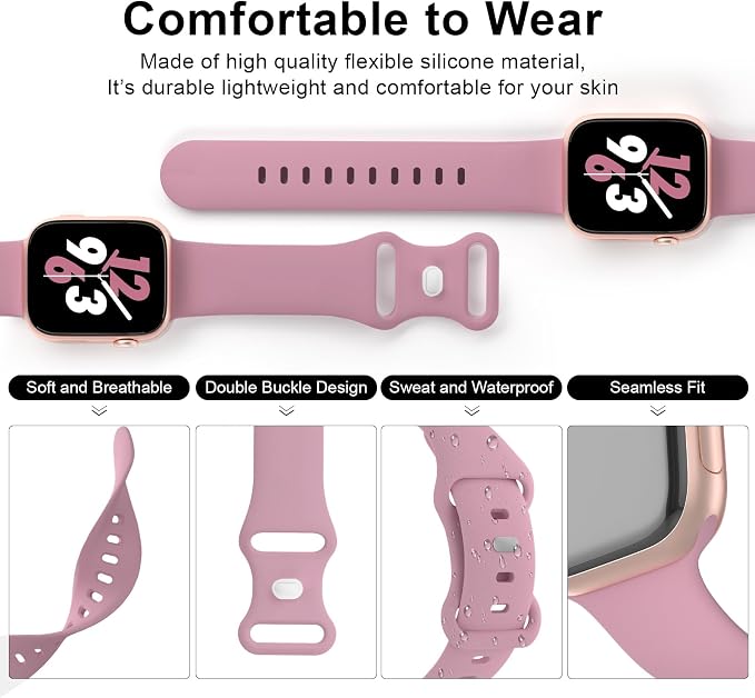 Sport Band Compatible with Apple Watch 38mm 40mm 41mm 42mm 44mm 45mm 46mm 49mm - Image 3