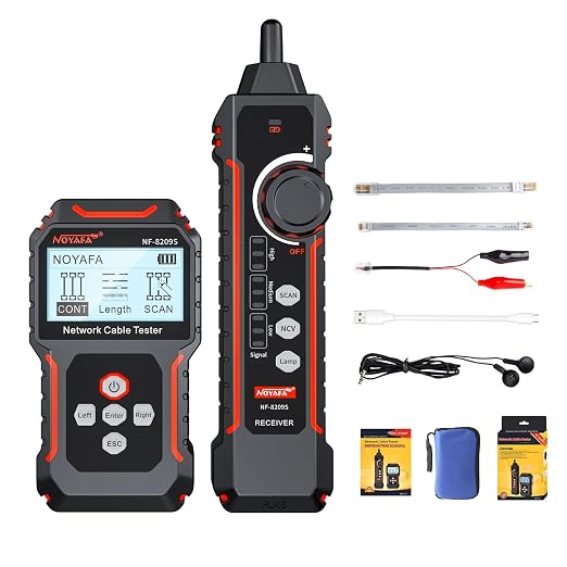 NOYAFA NF-8209S Network Cable Tester, Ethernet Cable Tester by NOYAFA