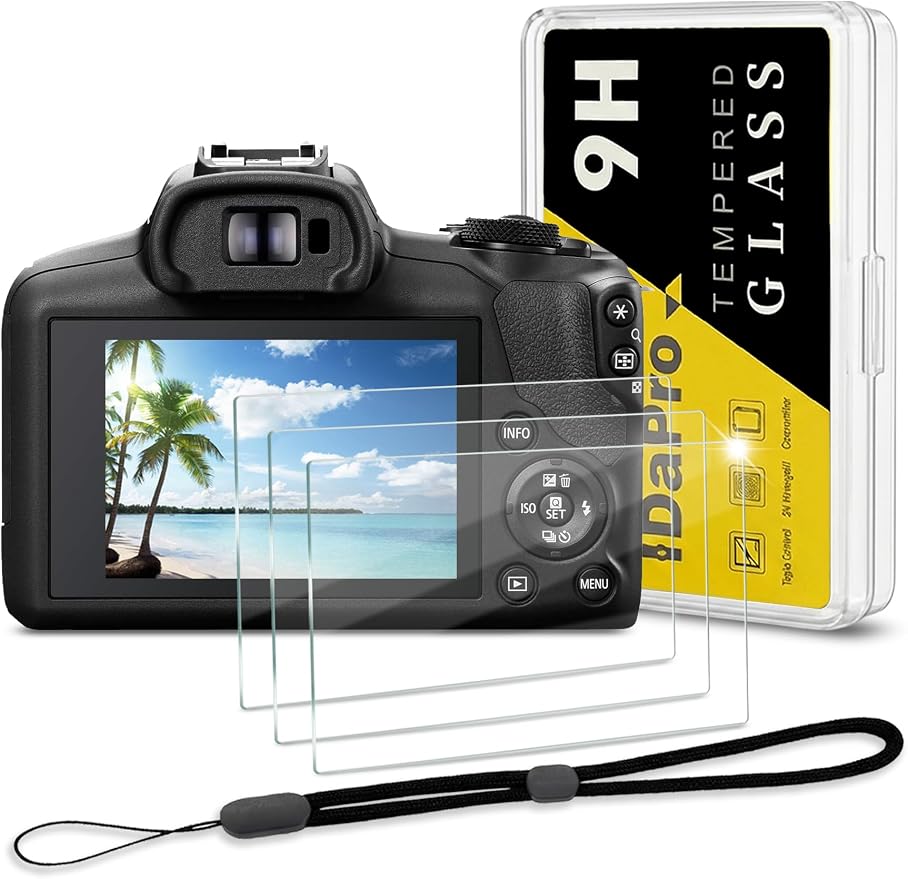 iDaPro Screen Protector for Canon EOS R50 V R50V/EOS R100 /EOS R10 + Hand by ScreenProtectorExpert