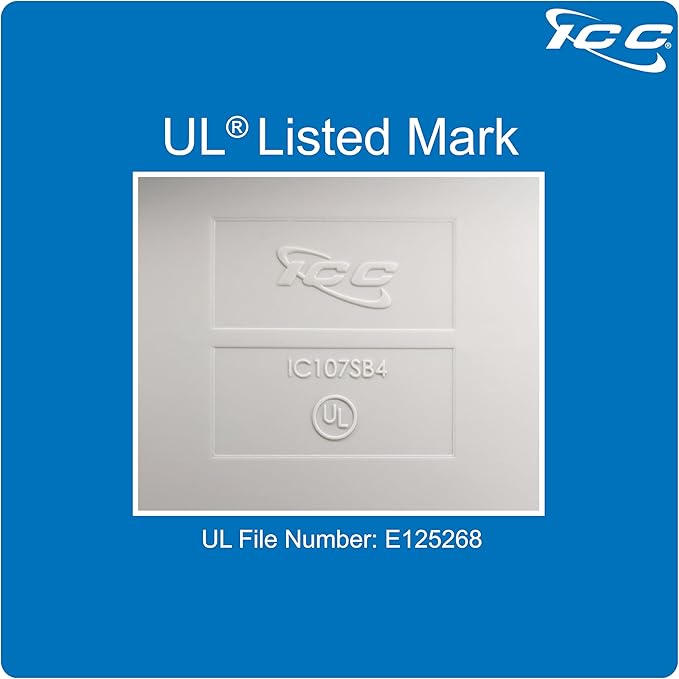 ICC 4 Port Surface Mount Box in White, Works - Image 2