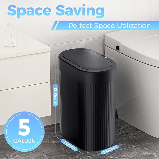 jinligogo 2 Pack 5 Gallon Bathroom Trash Can - Image 3