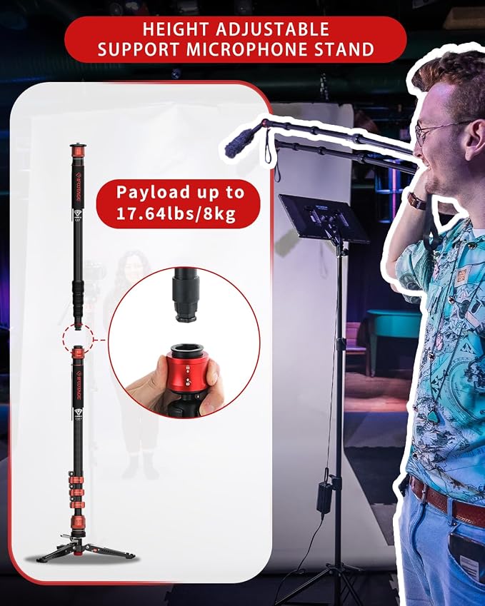 IFOOTAGE 71”Carbon Fiber Monopod - Image 4