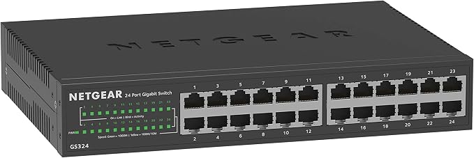 NETGEAR 24-Port Gigabit Ethernet Unmanaged Essentials Switch by NETGEAR