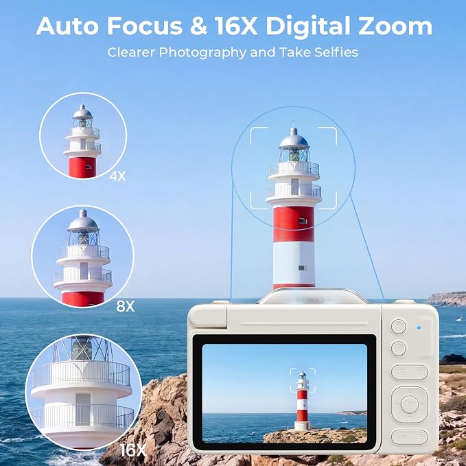 4K Digital Camera for Photography, 2026 Latest 64MP Autofocus WiFi Vlogging - Image 3