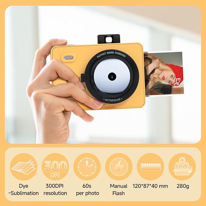 HPRT Z5S Instant Camera & Photo Printer 2-in-1, 3 Pass Dye Sublimation - Image 2