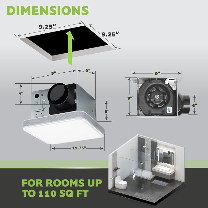 Homewerks 7148-01-AX Smart Bathroom Fan - Image 5