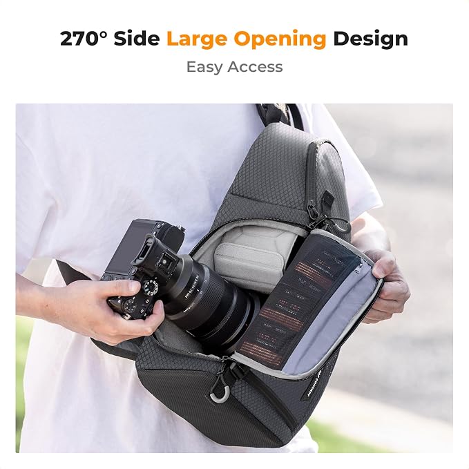K&F CONCEPT Camera Sling Bag Crossbody Bag Camera Shoulder Backpack - Image 2