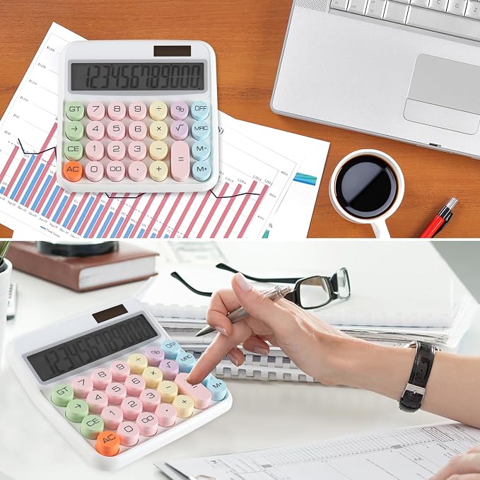 Large Computer Electronic Calculator Counter Solar & Battery Power 12 Digit - Image 7