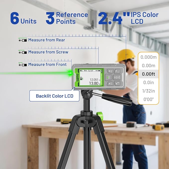 Huepar Pro Laser Measuring Tool, 330Ft Outdoor Laser Measure - Image 8