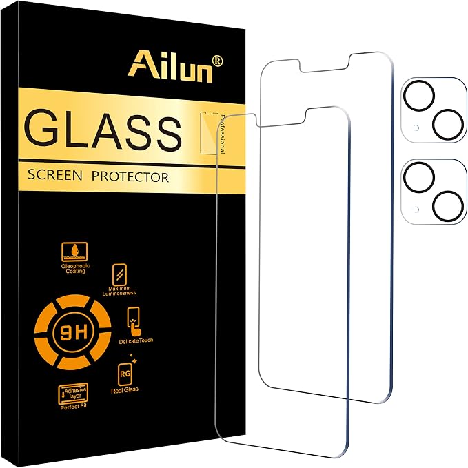 Ailun 2 Pack Screen Protector for iPhone 13 by Ailun